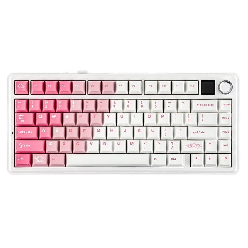 EPOMAKER F75 MAX Rose & Blanc
