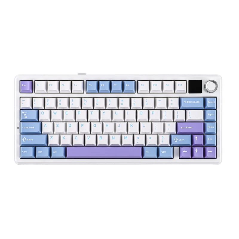 EPOMAKER F75 MAX Blanc & Bleu