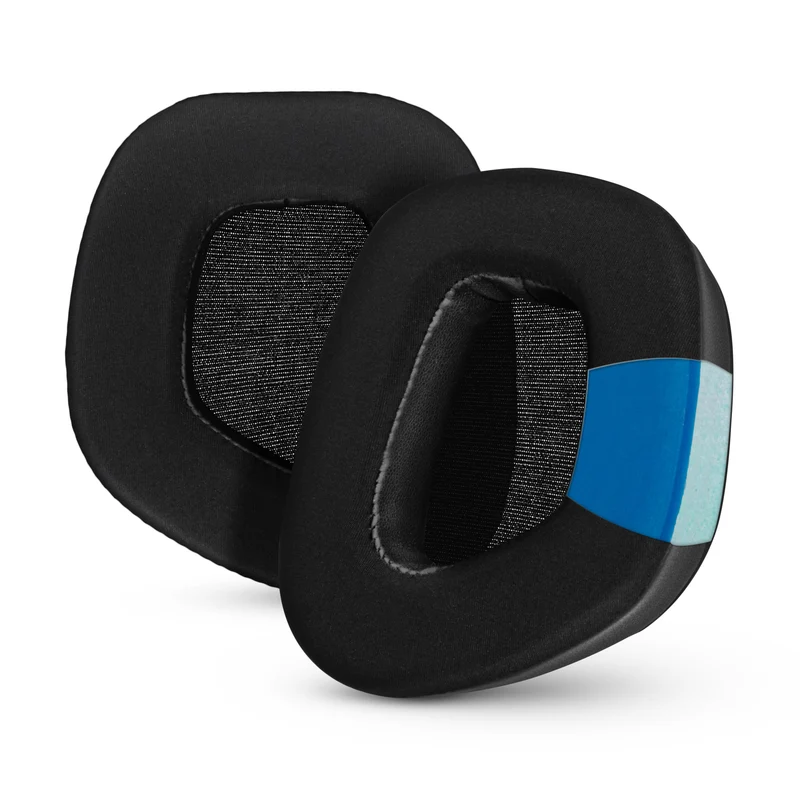Coussinets d'oreille hybrides pour casques Corsair Void RGB Elite Wireless, RGB Elite USB et Elite Surround : gel rafraîchissant, tissu ultra-doux et mousse à mémoire de forme plus épaisse.