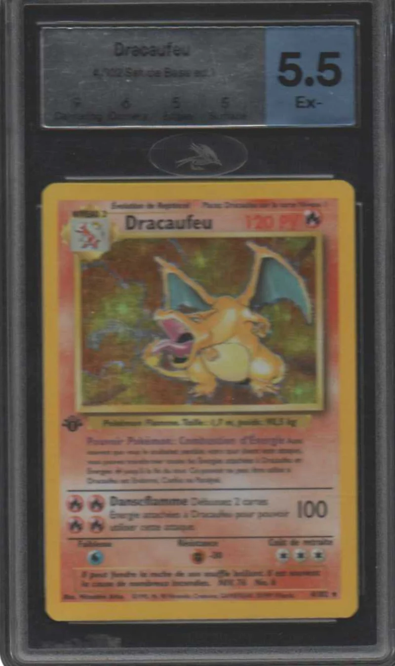 Dracaufeu Set de Base - 1st Edition - 4/102 - MGC 5.5 - FR