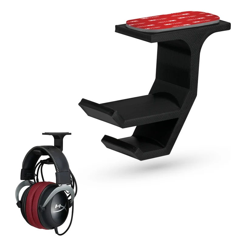 Koti - Support de suspension pour casque sous le bureau avec rangement pour câble