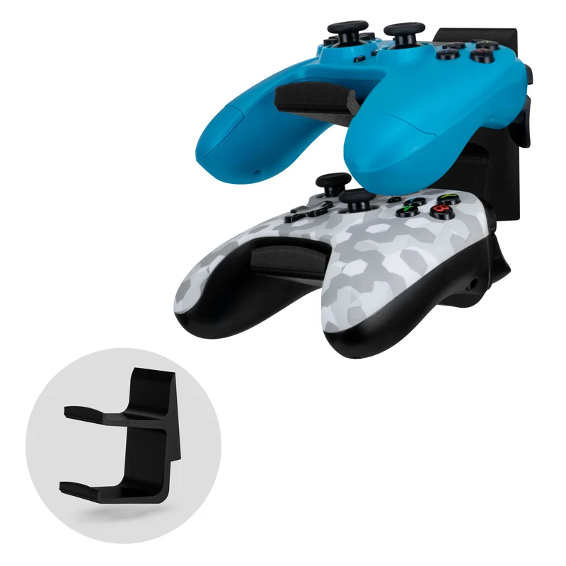 The Stack - Support mural pour contrôleur de jeu universel double - Convient pour Xbox, PS5/PS4 et plus
