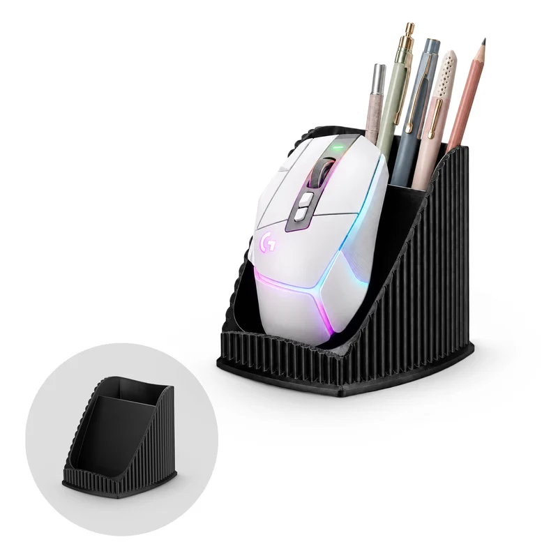 Support de souris pour PC de bureau avec porte-stylo fixe, pour souris de jeu et de bureau de Logitech, Razer, Corsair et plus