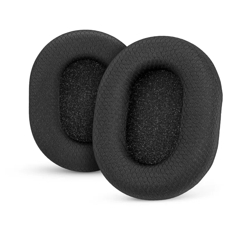 Coussinets d'oreille en tissu mesh pour casque Razer Blackshark V2 Pro 2023 - Tissu mesh respirant et mousse à mémoire de forme haute qualité