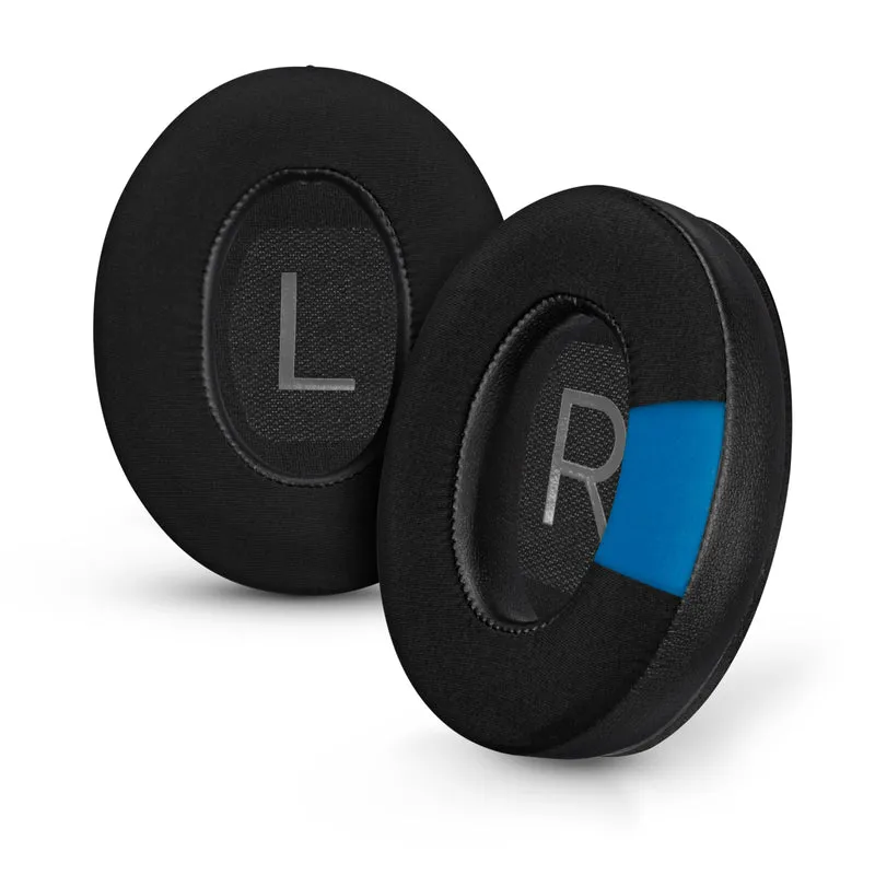 Coussinets de rechange hybrides pour casque sans fil Bose QuietComfort 45 (QC45), en gel souple, tissu respirant avec similicuir et mousse à mémoire de forme, pour un confort optimal.