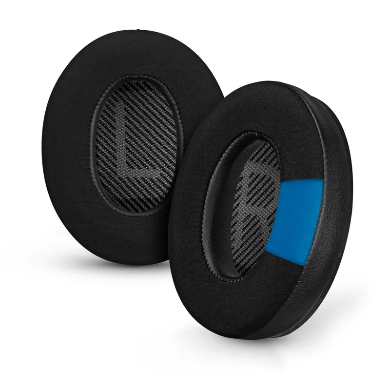 Coussinets de rechange hybrides pour casque sans fil Bose QuietComfort 35 (QC35), en gel souple, tissu respirant avec similicuir et mousse à mémoire de forme