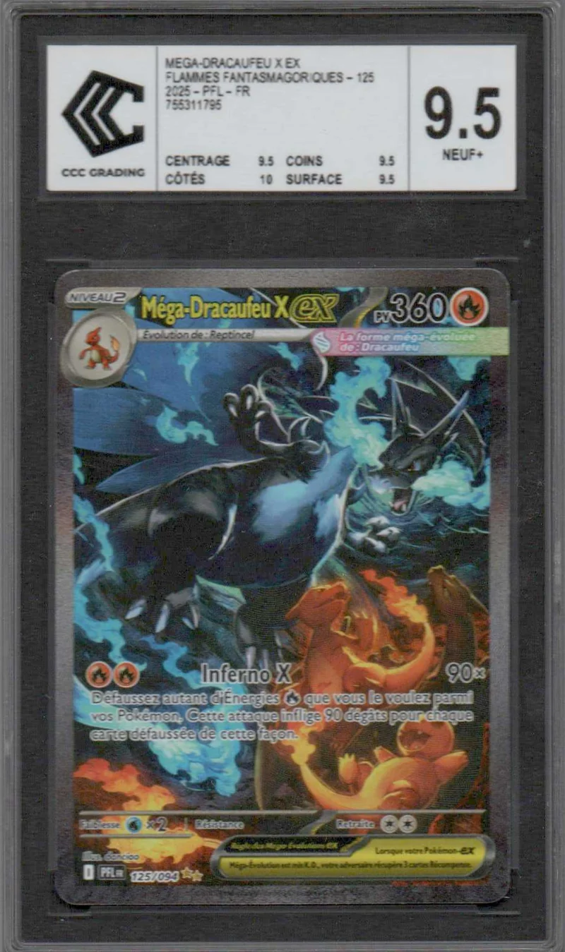 Méga-Dracaufeu X SAR ex 125/094 - ME02 - CCC 9.5 - FR