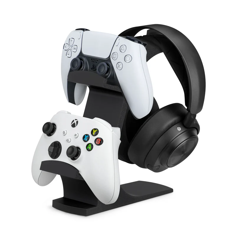 The Gravitas - Support pour casque et manette de jeu pour bureaux - Conception universelle pour tous les types de casques et de manettes de jeu