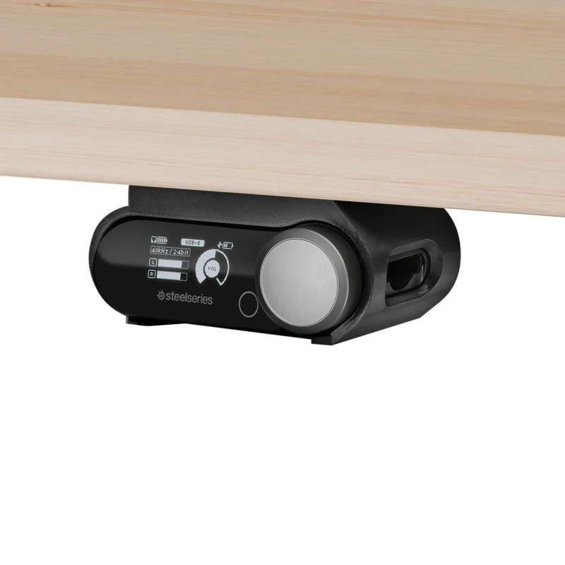 Support sous bureau pour casque SteelSeries Arctis Nova Pro Wireless, station de base Nova Pro Omni et Nova Elite : fixation sécurisée, installation facile avec vis ou ruban adhésif VHB