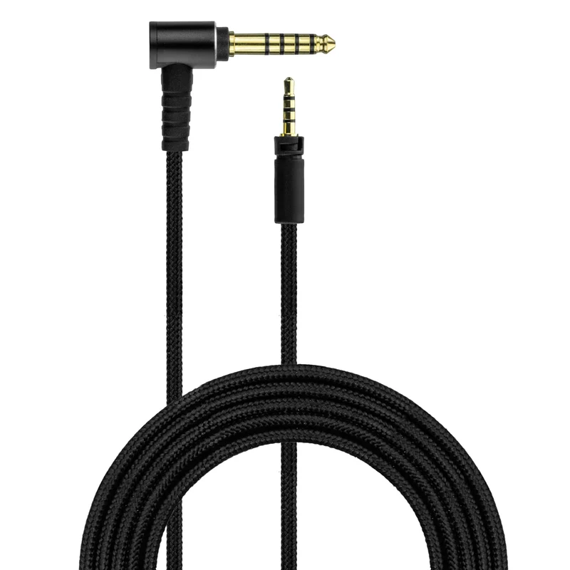Câble audio symétrique compatible avec les casques Sennheiser Momentum – Connecteurs Twist-Lock 2.5 mm vers jacks symétriques TRRRS plaqués or 4.4 mm