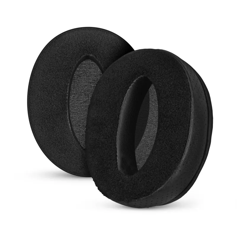 Coussinets d'oreille hybrides de rechange pour casques Sennheiser HD4.50BT, HD4.50BTNC, HD450BT, HD4.50SE, HD4.40BT, HD4.30G, HD4.20S, HD458BT, HD450, HD400S et HD350BT. Revêtement en cuir PU et velours, mousse à mémoire de forme.