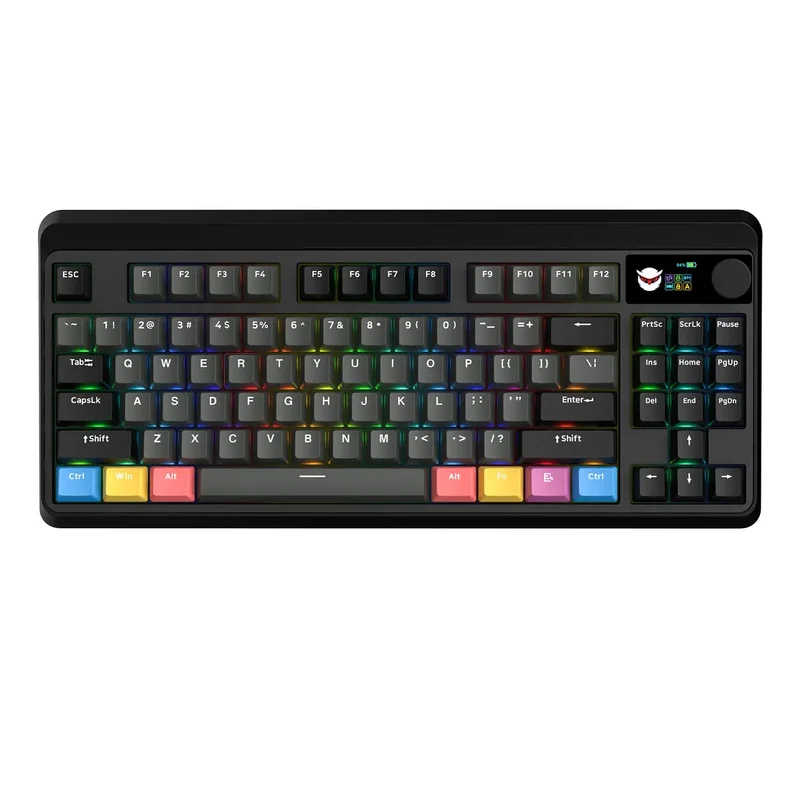 Clavier Custom M87 Pro Shadow écran OLED
