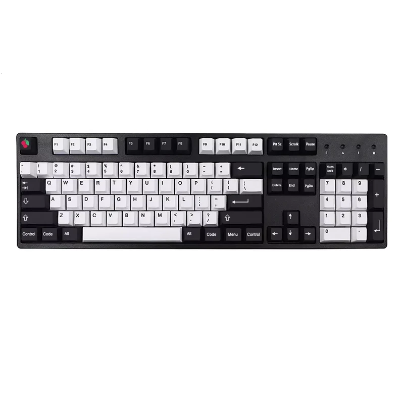 Keycaps AZERTY Bicolore Noir Blanc