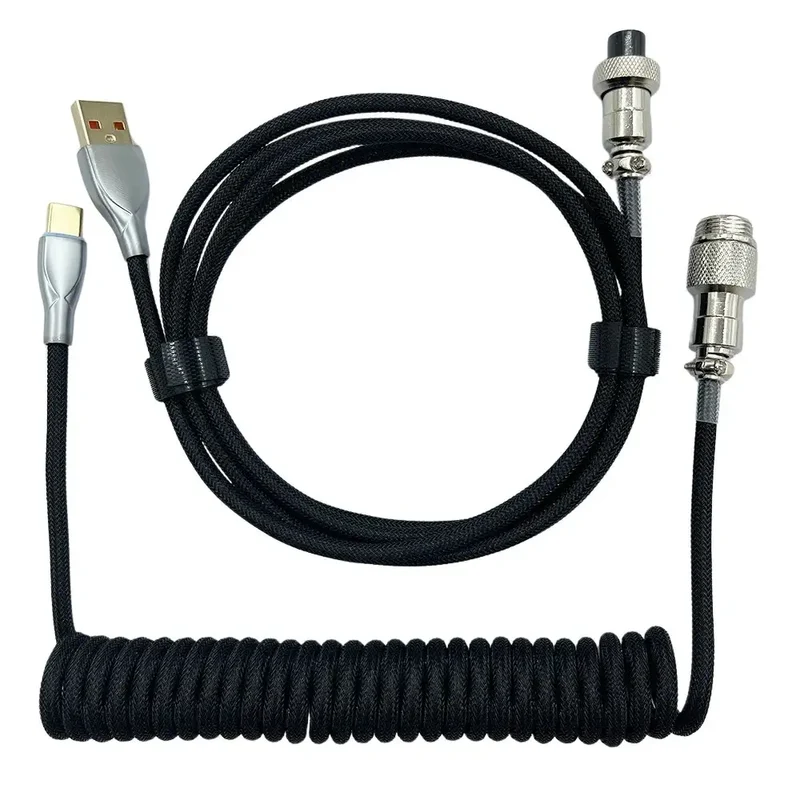 Câble de clavier custom simple USB Type-C Noir