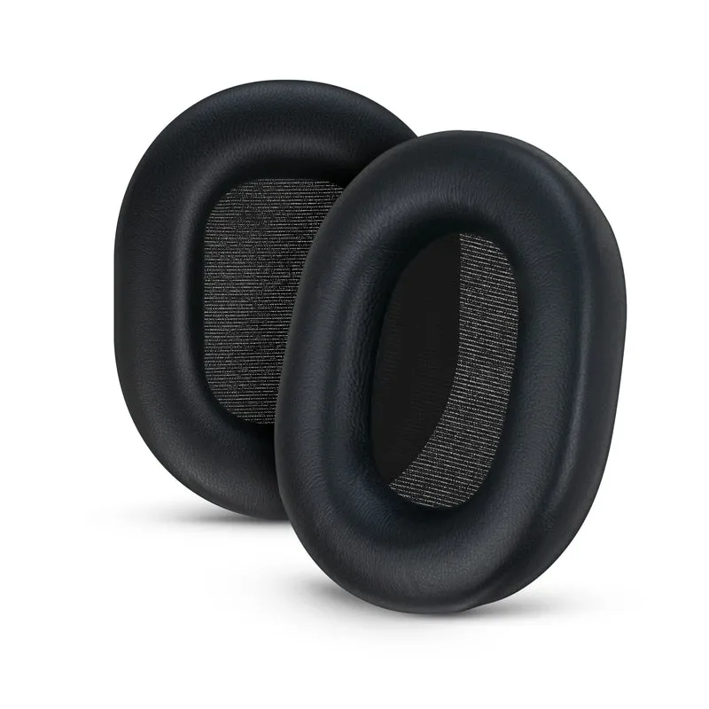 Coussinets d'oreille en peau de mouton pour casque Sony WH-1000XM5, cuir véritable souple, mousse à mémoire de forme, confort supplémentaire, coussinets d'oreille durables et durables