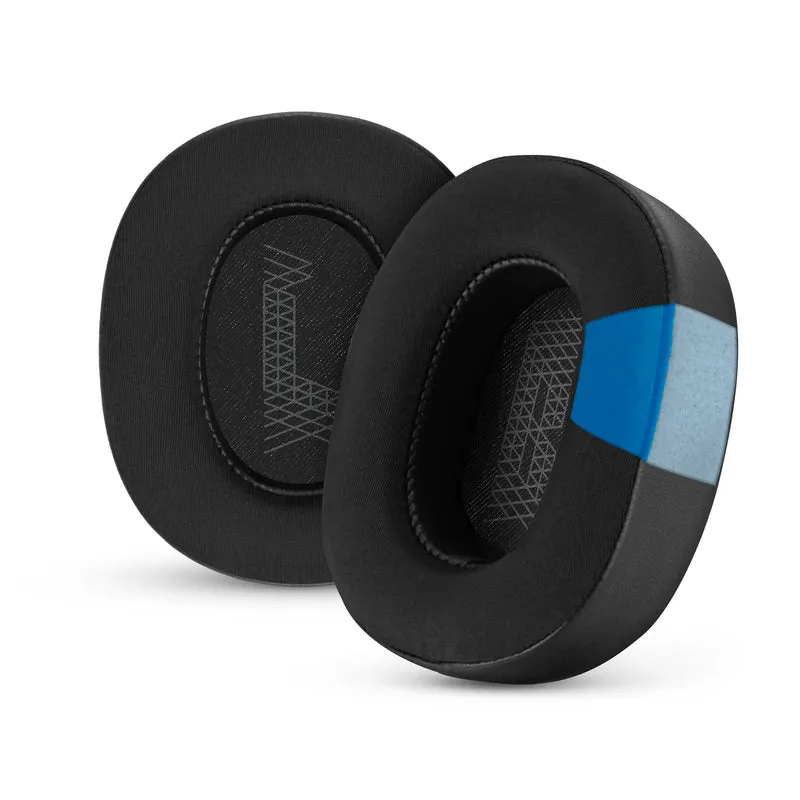 Coussinets d'oreille hybrides pour casques JBL E65 (E65BT E65BTNC), Live 650 (650NC 650BTNC), Live 660 (660NC 660BTNC) et Duet NC, gel froid, tissu ultra doux, cuir PU et mousse à mémoire de forme plus épaisse