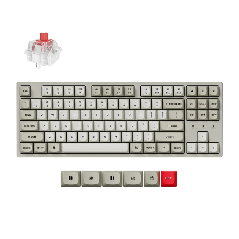 Keychron C1 Pro 8K QMK Wired Custom Mechanical Keyboard