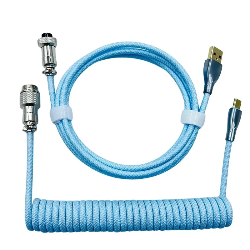 Câble de clavier custom simple USB Type-C Bleu