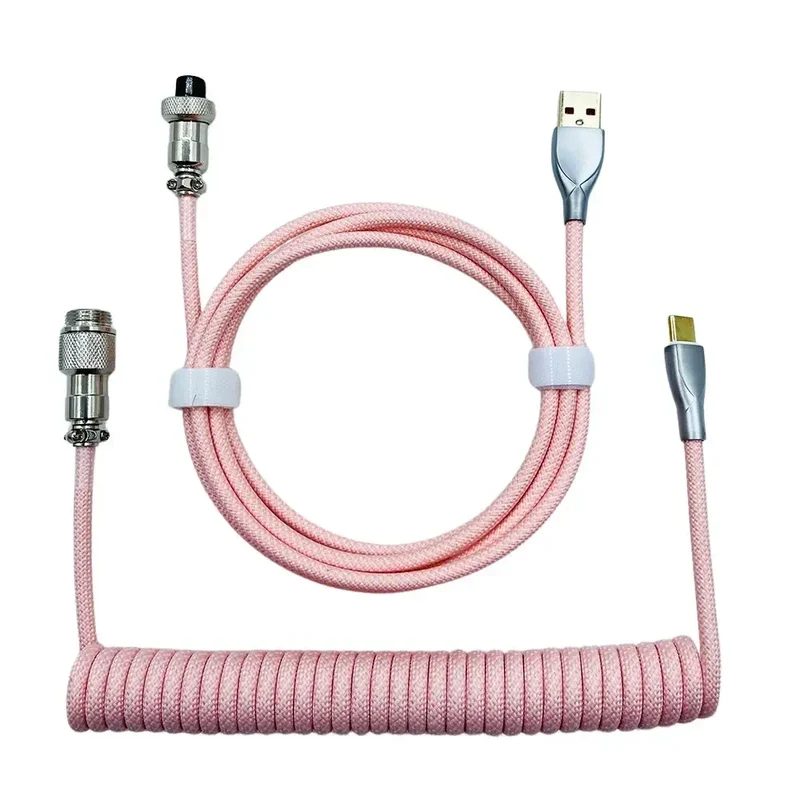 Câble de clavier custom simple USB Type-C Rose