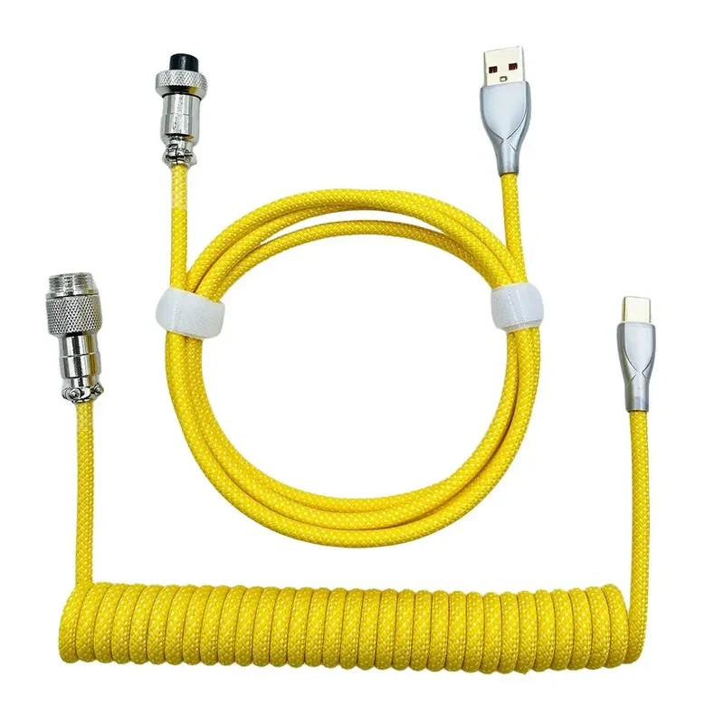 Câble de clavier custom simple USB Type-C Jaune