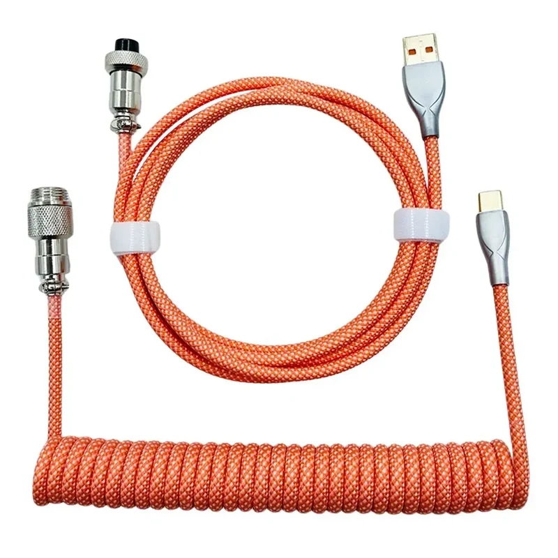 Câble de clavier custom simple USB Type-C Orange
