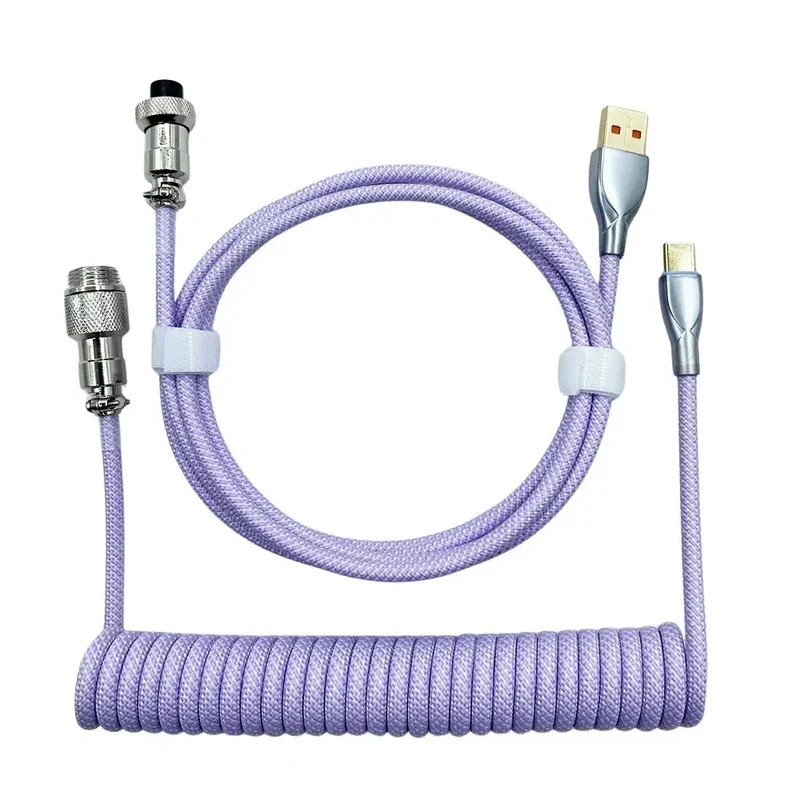 Câble de clavier custom simple USB Type-C Violet