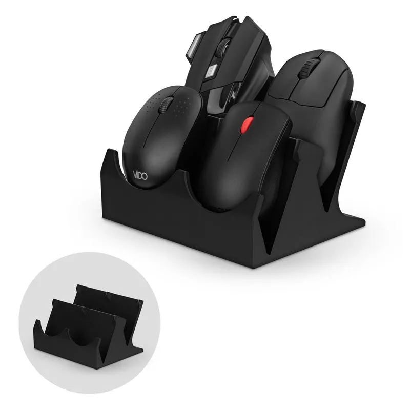 Support de souris pour PC de bureau Quad pour souris de jeu et de bureau de Logitech, Razer, Corsair et plus