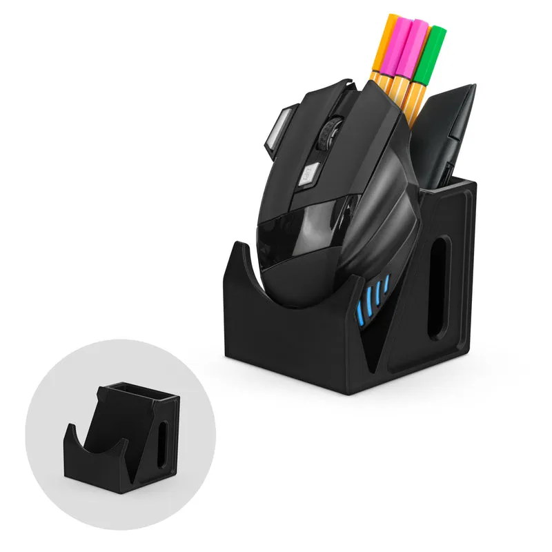 Support de souris pour PC de bureau avec porte-stylo fixe, pour souris de jeu et de bureau de Logitech, Razer, Corsair et plus