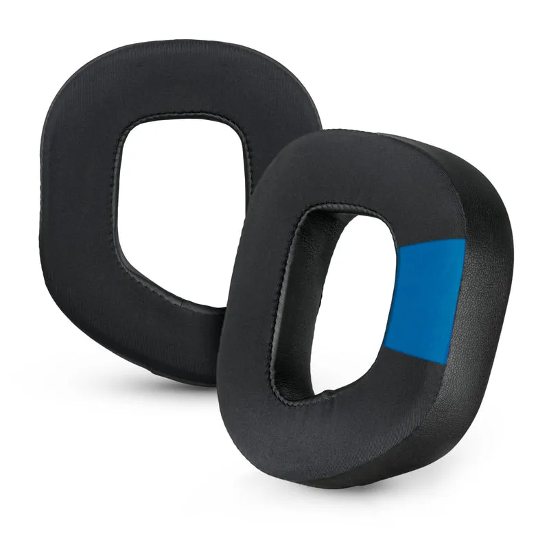 Coussinets hybrides pour casque de jeu Corsair HS80 RGB sans fil, filaire et HS80MAX, gel doux et frais, tissu super doux, avec cuir PU et mousse à mémoire de forme plus épaisse