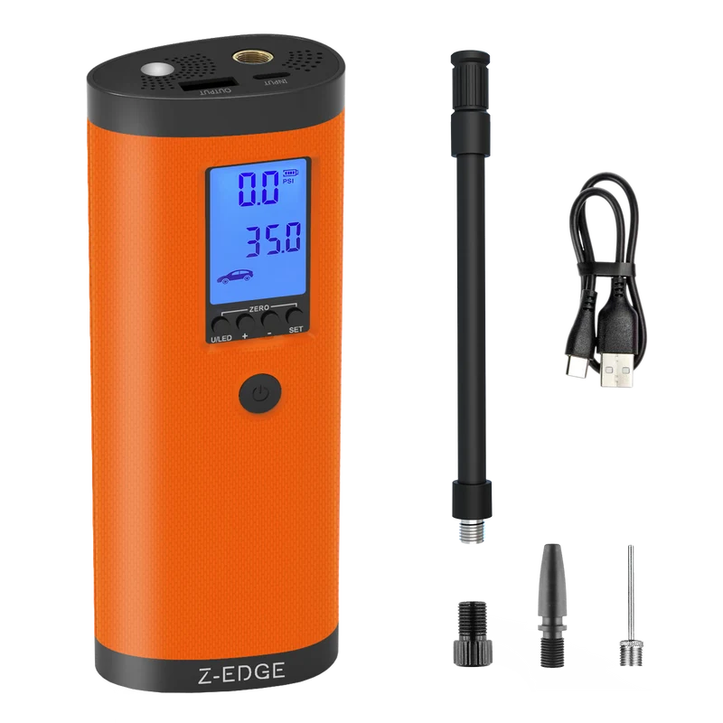 ZAI03 Portable Power Bank & 150PSI Air Inflator with Carrying Pouch