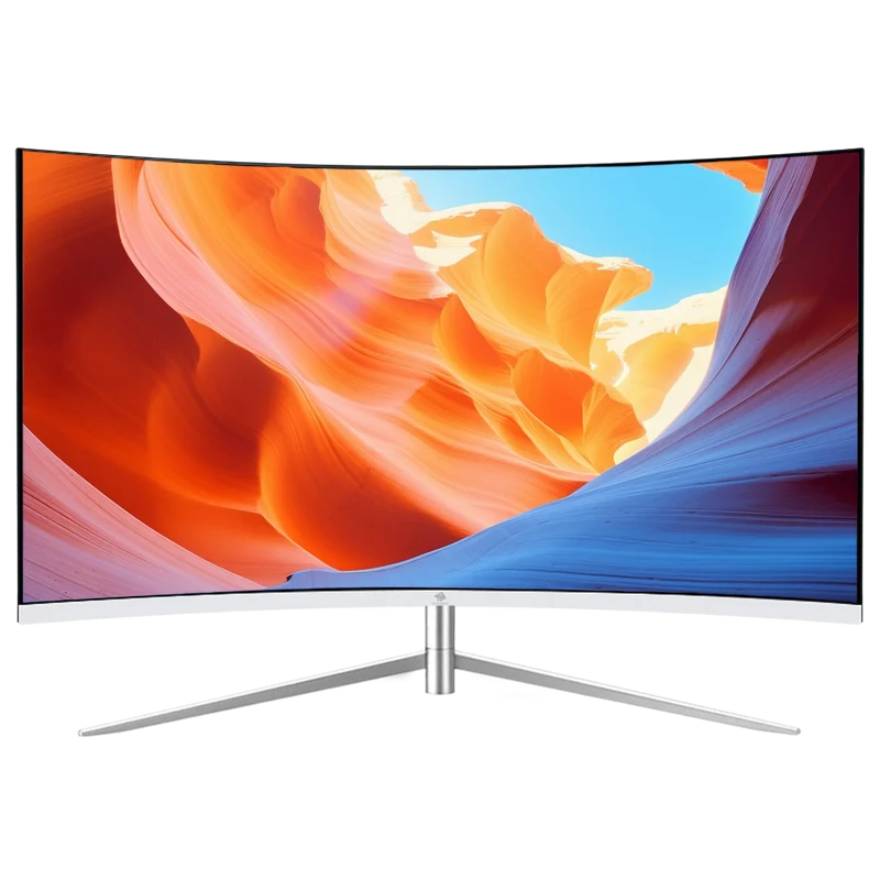 Refurbished: Z-EDGE 27 Inch Curved Monitor FHD 75Hz 5ms Frameless Design, HDMI & VGA Port