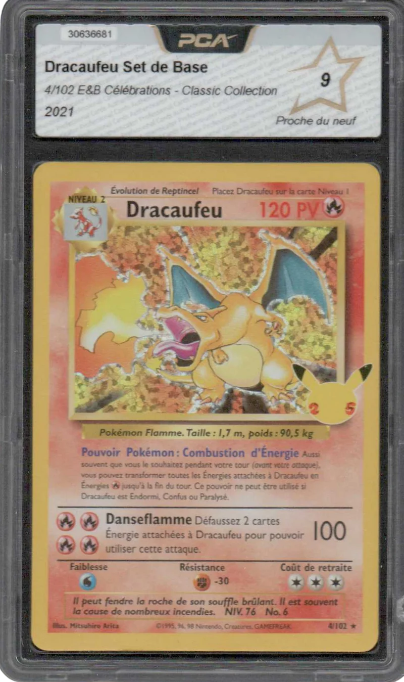 Dracaufeu 4/102 - Célébrations 25 ans - PCA 9 - FR
