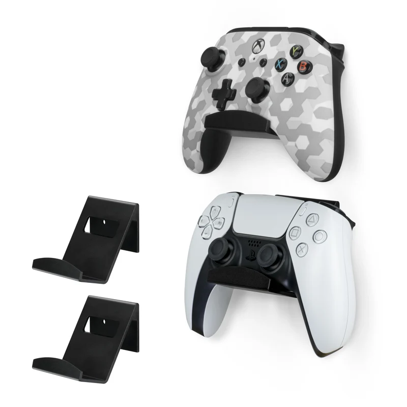 Support mural pour manette en métal pour Xbox, PS5, PS4, PC et autres accessoires de jeu, adhésif et vis universel