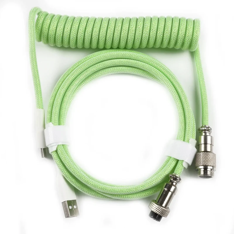 Câble de clavier custom simple USB Type-C Vert