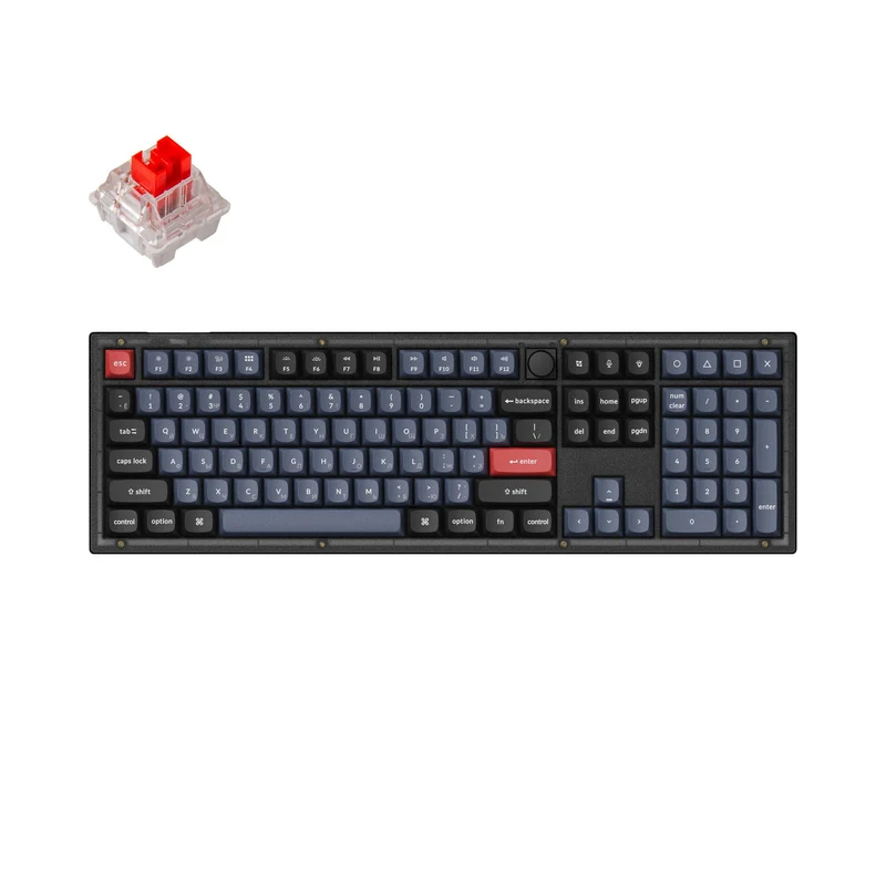 Keychron V6 QMK Custom Mechanical Keyboard Russian Layout