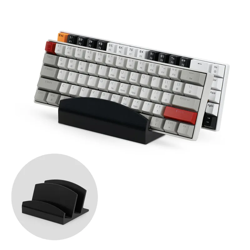 Support de clavier de bureau à 2 niveaux et support d'affichage, organisez votre bureau, réduisez l'encombrement, convient à toutes les tailles et styles de claviers (DK02)