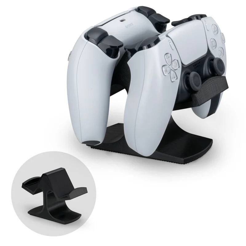 Support de bureau pour contrôleur de jeu double - Conception universelle pour Xbox ONE, PS5, PS4, PC, Steelseries, Steam et plus