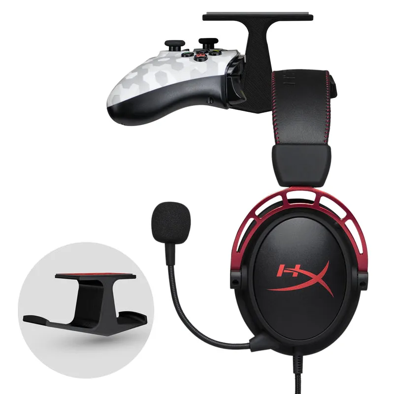 The Gorgon - Support de suspension pour casque et contrôleur de jeu sous le bureau - Convient pour Xbox, PS5/PS4, support adhésif universel, sans vis