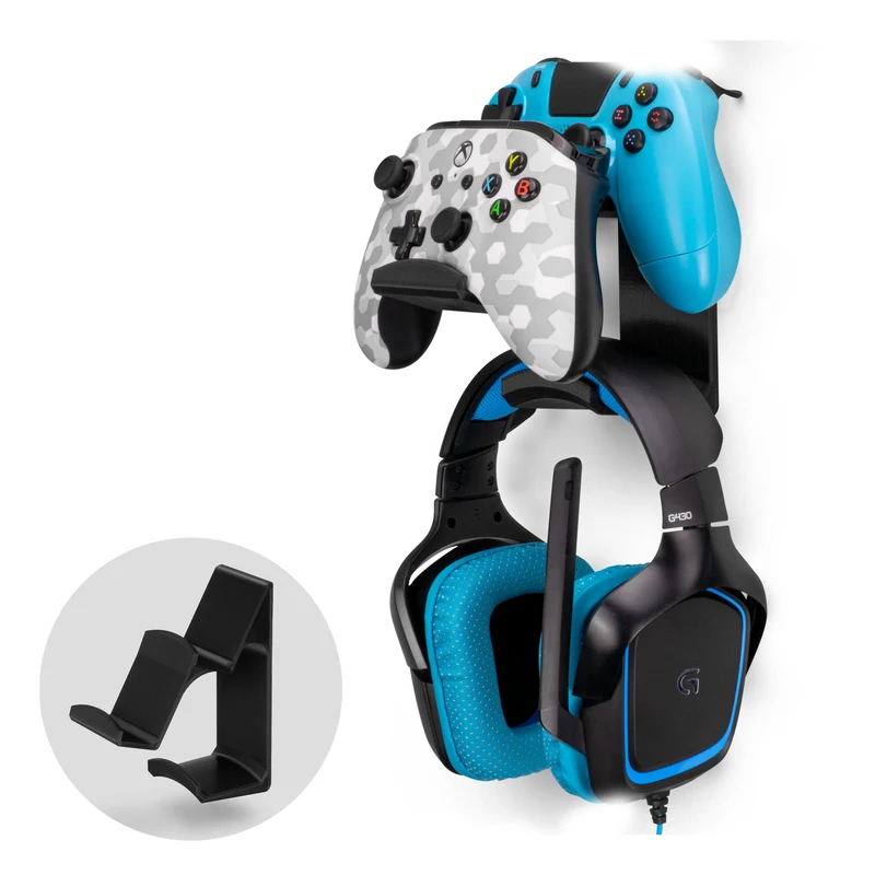Uber Atlas - Contrôleur de jeu universel double et support pour casque - Facile à installer, sans vis ni dégâts