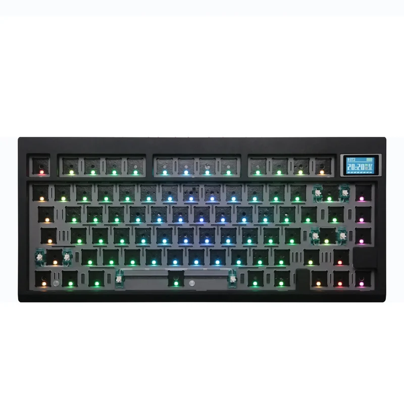 Kit clavier custom GMK81 Noir 75% avec écran