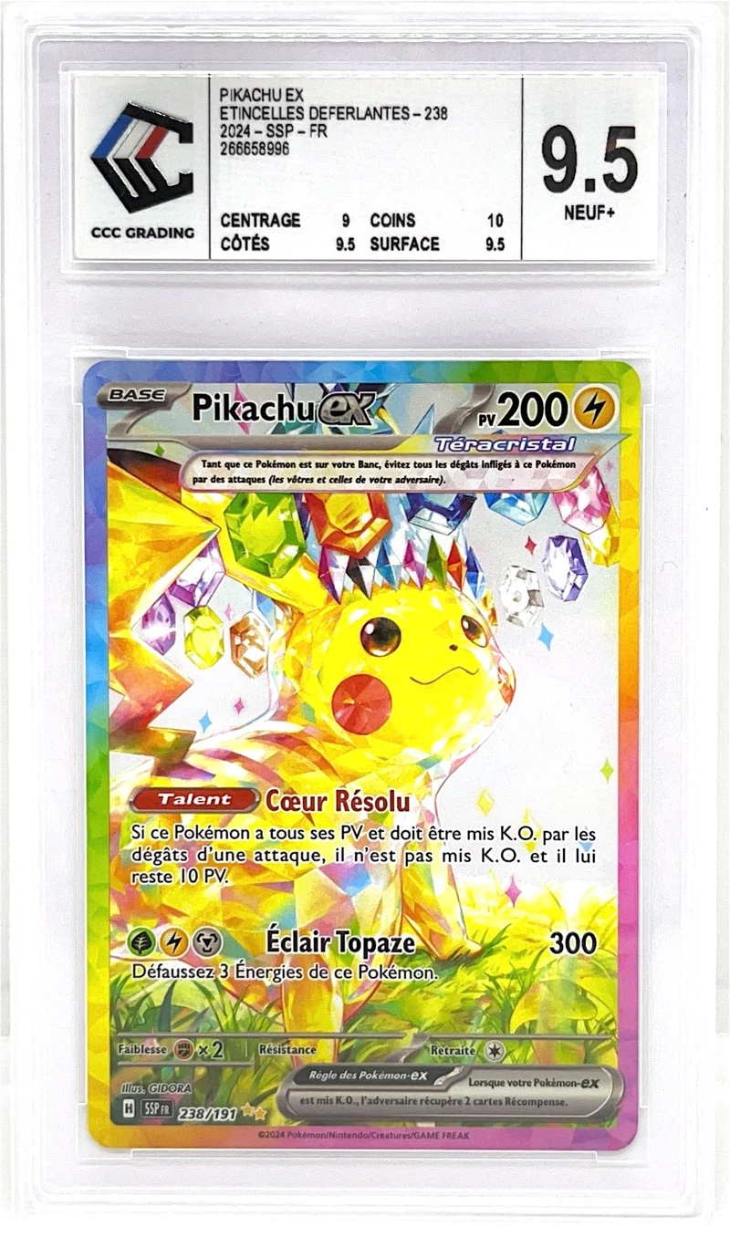 Pikachu ex SAR ex 238/191 - EV08 - CCC 9.5 - FR