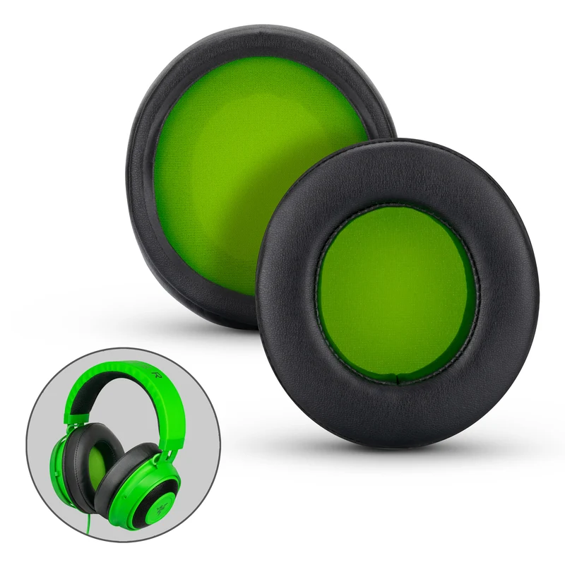 Coussinets d'oreilles premium améliorés de remplacement Razer Kraken