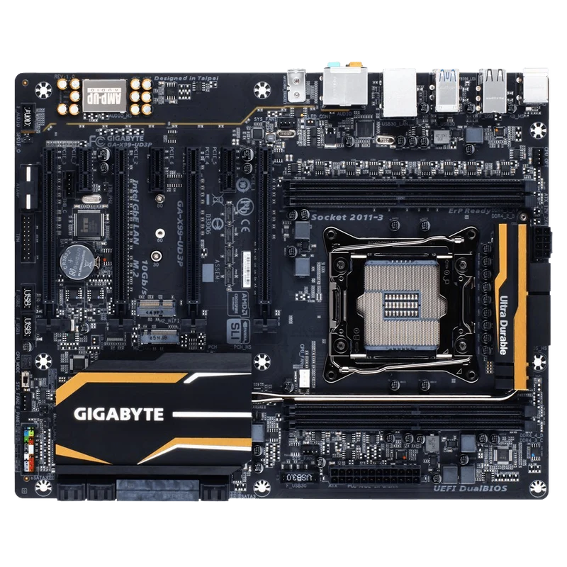 Gigabyte LGA 2011 3 X99 4 Memory DIMMs 4 Way SLI Support ATX DDR3 2133 Motherboard GA X99 UD3P