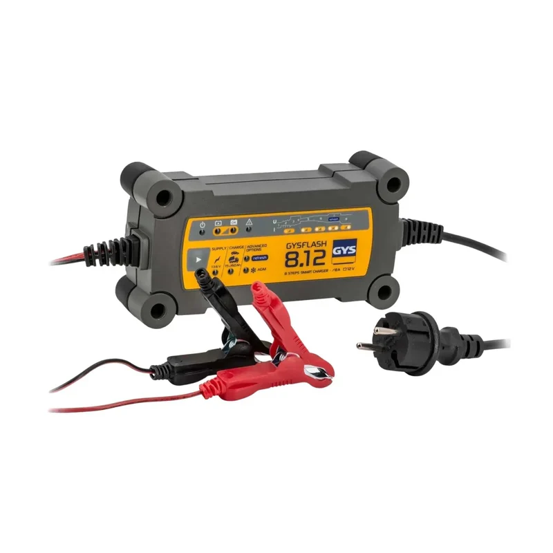 Chargeur GYS 12V automatique GYSFLASH 8.12 - Déstockage