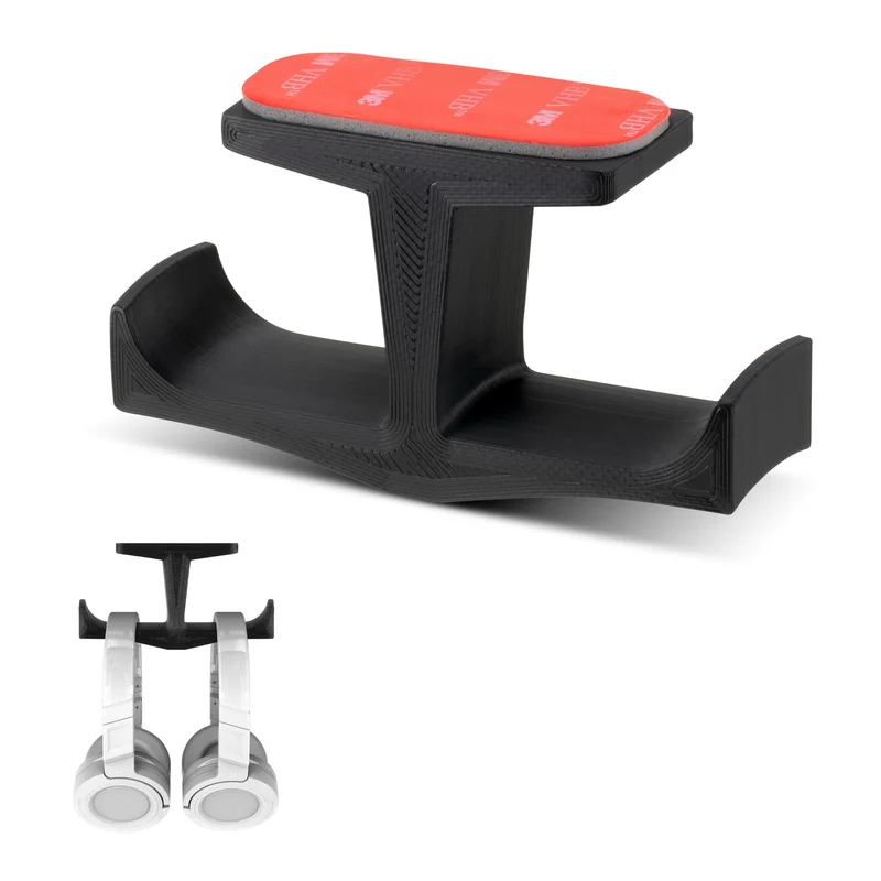 Support de suspension pour casque double sous le bureau BigT