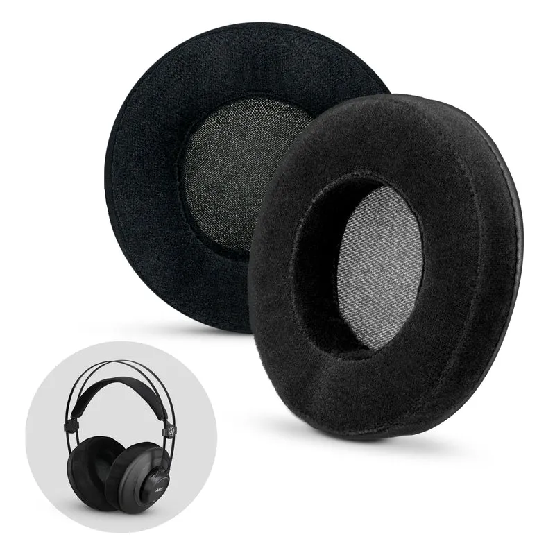 Oreillettes en mousse à mémoire de forme pour casque - rondes - velours