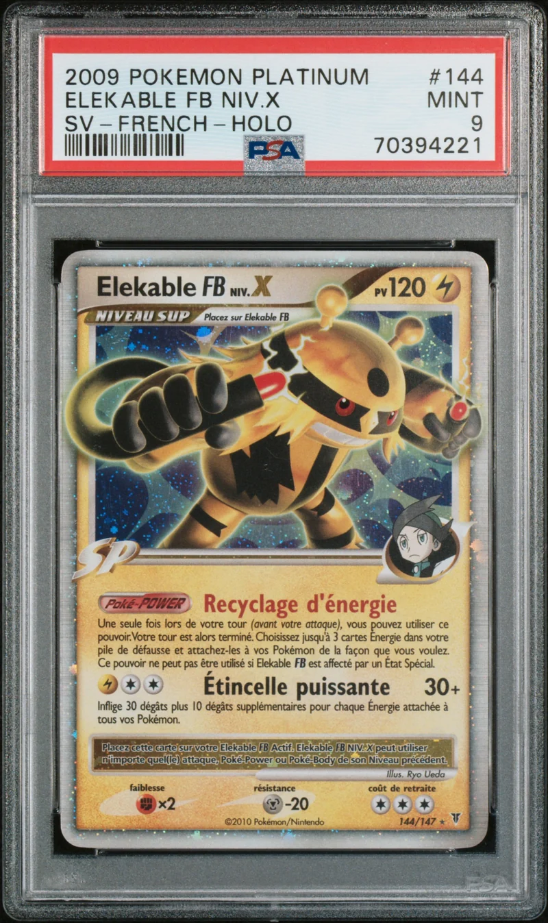 Elekable FB Niv.X 144/147 - Platine Vainqueurs Suprêmes - PSA 9 - FR