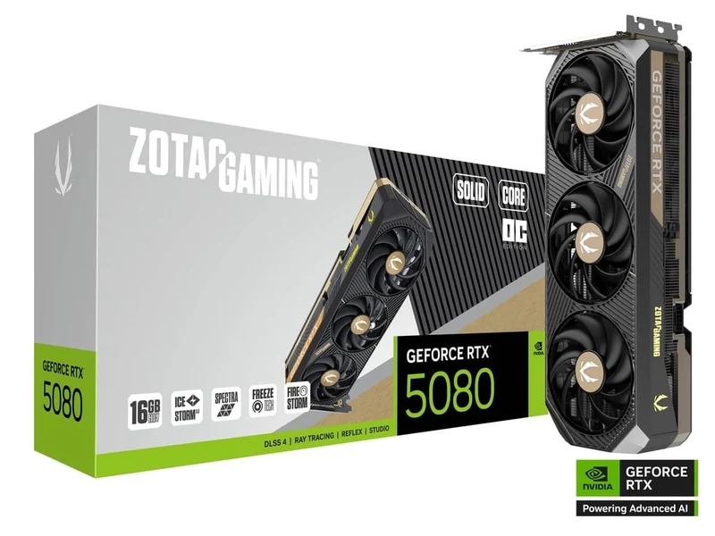 ZOTAC Gaming GeForce RTX 5080 SOLID CORE OC 16 Go