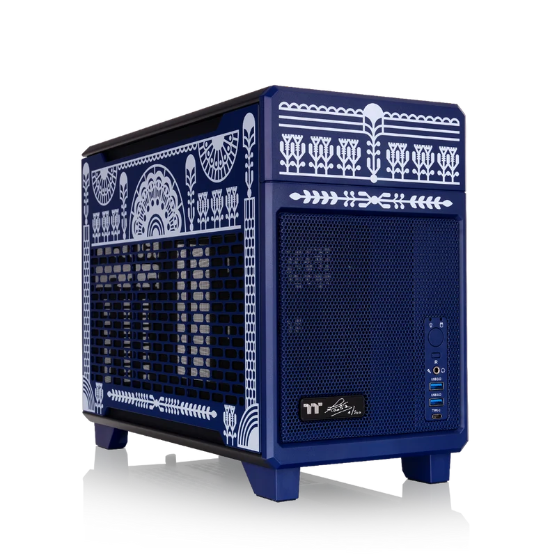 TR100 Koralie Edition Cobalt Blue Mini-ITX PC Gehäuse