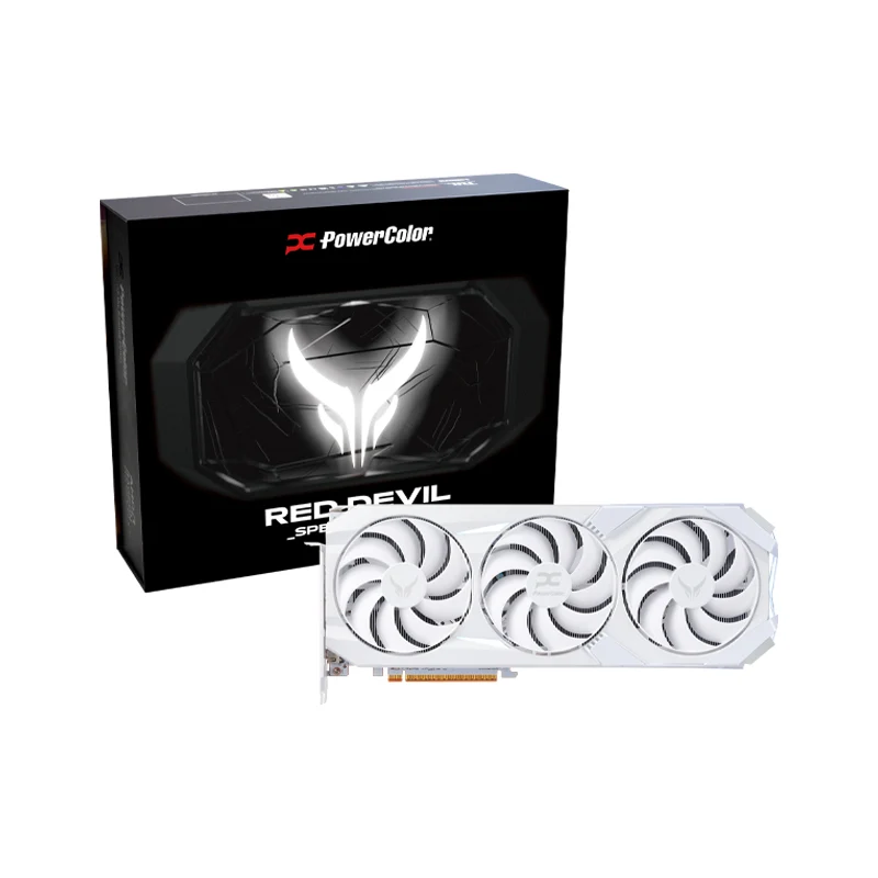 PowerColor Red Evil Spectral White AMD Radeon RX 9070 XT 16 Go